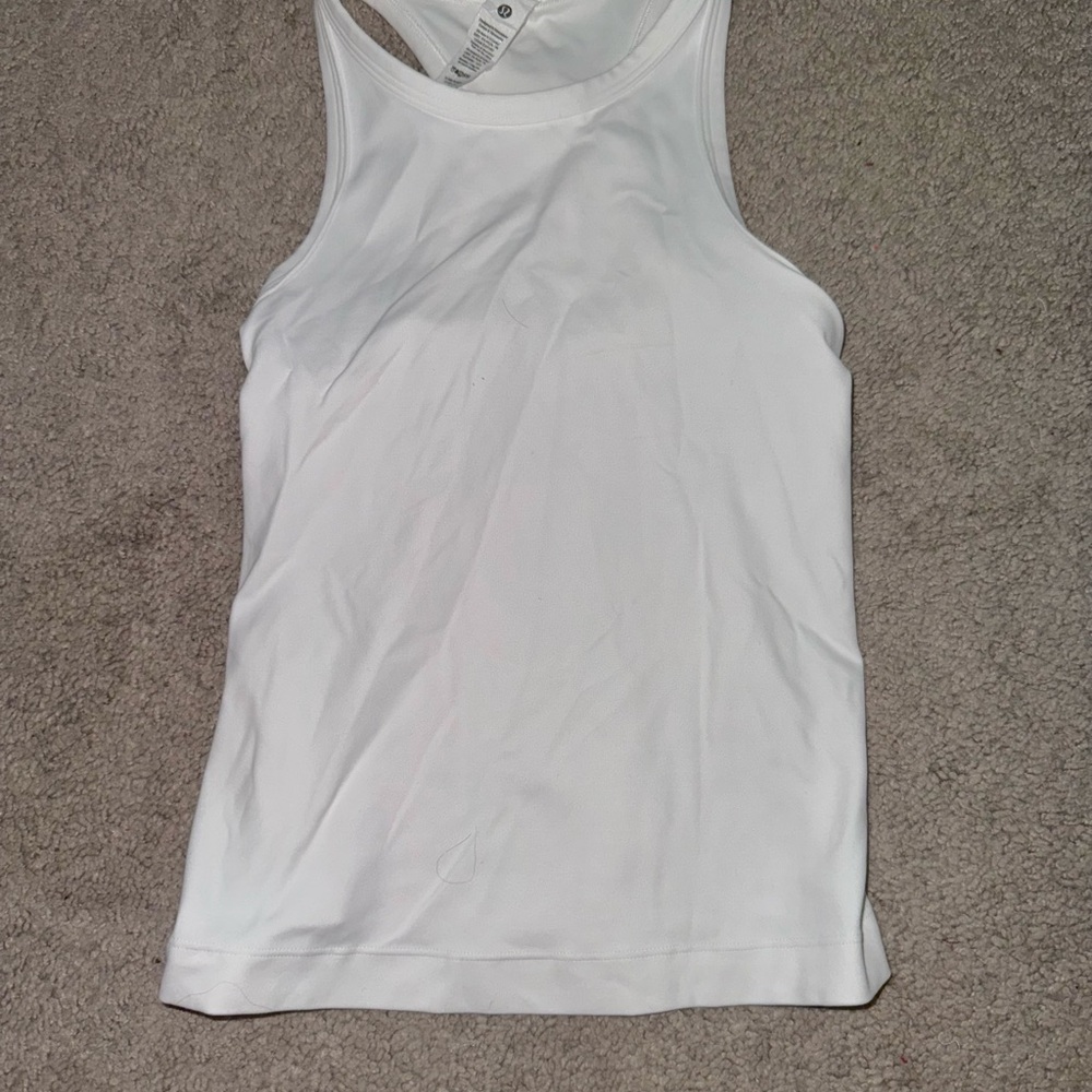 Lululemon Athletica White Tank Top